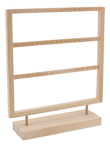 Soporte Organizador De Aretes De Madera