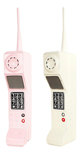 Modelo De Teléfono Móvil Retro Vintage Hierro Decoración