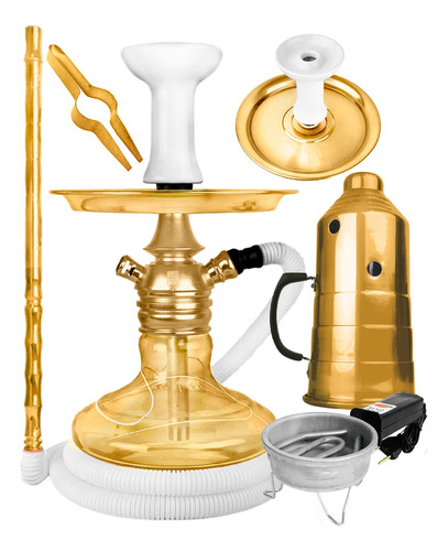 Narguile Fulgore Hookah Completo Abafador Fogareiro Barato