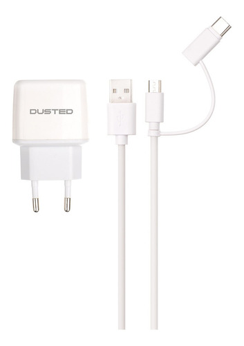 Cargador Dusted 12w Cable Micro Usb Y Tipo C