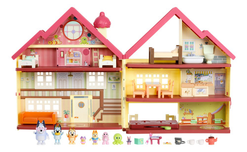 Bluey Ultimate Lights & Sounds Playhouse & Toy Box, Figuras