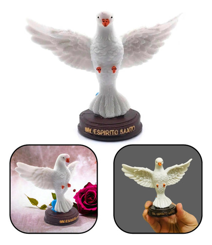 Imagem Divino Espírito Santo De Mesa Resina 12 Cm