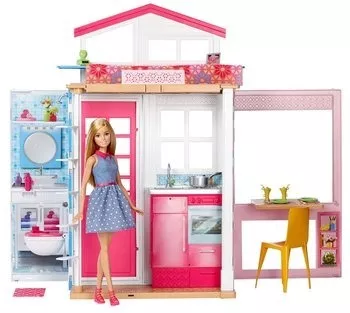 Barbie Casa 2 Andares glam Glamour com Boneca - Pirlimpimpim