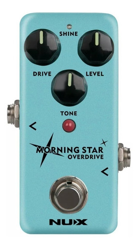 Pedal Overdrive Analogo Nux Morning Start P/ Guitarra