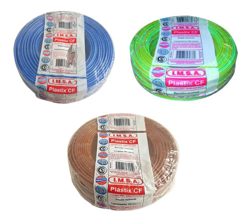 Cable Unipolar Imsa 4mm Pack De 3 Rollos X 100m