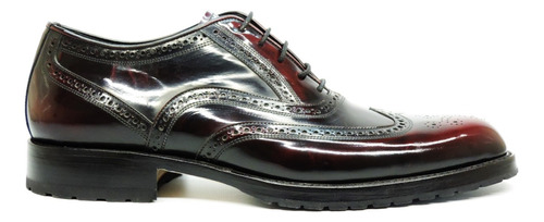 Zapatos Casuales Suela Hombre Vestir Cuero Oxford 100 Picado