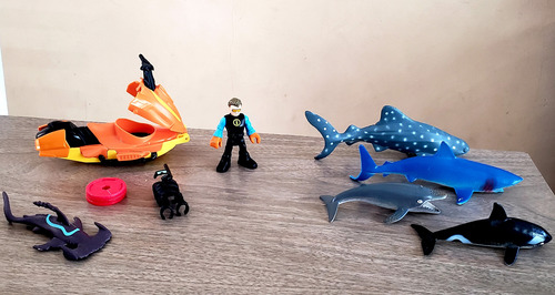 Jeep Jet Ski Tiburon Mar Imaginext (Usado)