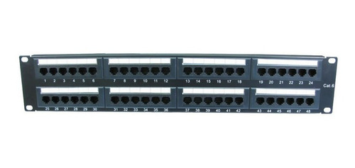 Patchera Patch Panel Categoria 6 48 Puertos Marca Prosoft 