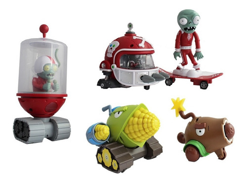Plantas Vs Zombies Super Set 5 Pz (Usado)