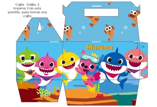 Kit imprimible deco básico Baby Shark