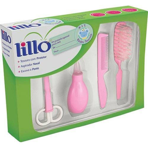 Kit De Higiene Para Recém Nascido Rosa - Lillo