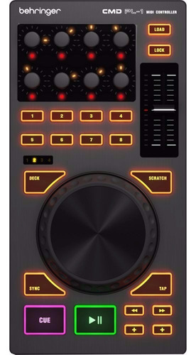 Controlador de DJ USB Behringer Cmd Pl-1, negro