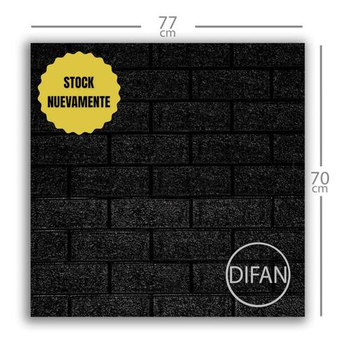 Imagen 3 de 10 de Pared Revestimiento Negro Placa 3d Auto Adhesiva!