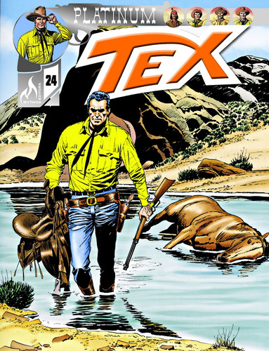 Tex Platinum Nº 24, de Boselli, Mauro. Editora Edições Mythos Eireli, capa mole em português, 2019