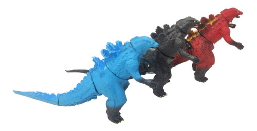 Imagen 4 de 5 de Figuras Godzilla Vs King Kong 3pzs Gojiras Articulables Toho