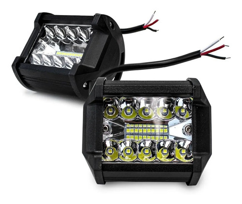 Faros 20 Led Dually Auxiliar Con Estrobo 4 Par