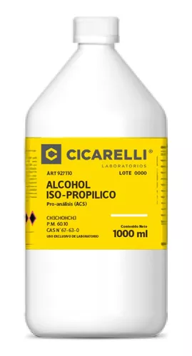 Alcohol Isopropilico Pa 1 Litro Cicarelli