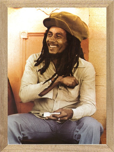 Bob Marley , Cuadro, Poster  Enmarcado  Música          L477