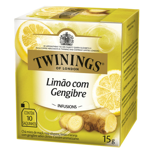 Chá Twinings, Chá Limão Com Gengibre, Caixa 10 Saquinhos