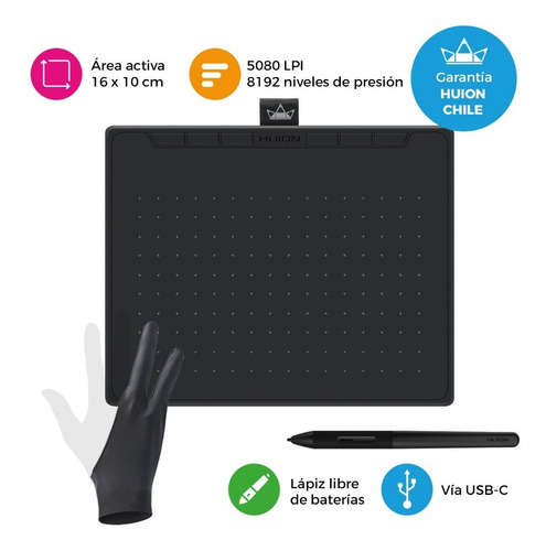 Tableta Gráfica Digitalizadora Huion Rts-300 + Guante