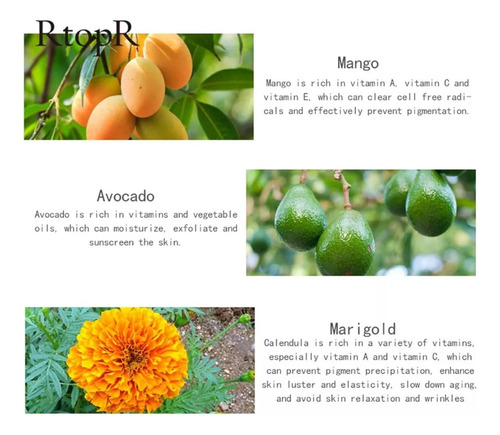 Crema Exfoliante De Mango Rtopr,gel For Limpieza
