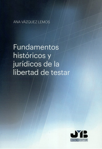 Fundamentos Historicos Y Juridicos De La Libertad De Testar