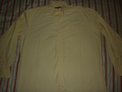 E Camisa Vestir Tommy Hilfiger Talle L Amarilla Art 33848