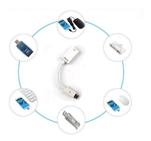 Adaptador Cabo Otg Usb V8 Asus Original Zenfone Novo C/nf-e