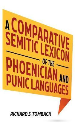 Libro A Comparative Semitic Lexicon Of The Phoenician And...