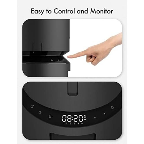 Dispensador Automático De Comida Gatos, Triple Preserv...