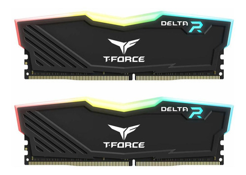 Memoria Ram 16gb Teamgroup T-force Delta Rgb Ddr4 (2x8gb) 3000mhz (pc4-24000) Cl16 Modulo Tf3d416g3000hc16cdc01 - Black