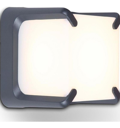 Aplique 6166 Lutec Led 11w 3000k Ip54 Negro