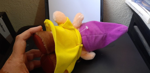 Disneyland World Snow White Seven Dwarfs Dopey Plush 21 Cms (Usado)