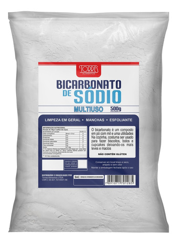 Bicarbonato De Sódio Torres 500g