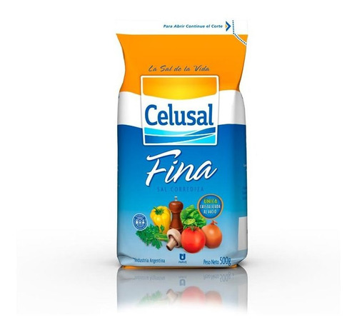 Pack X 18 Unid. Sal  Fina Paq 500 Gr Celusal