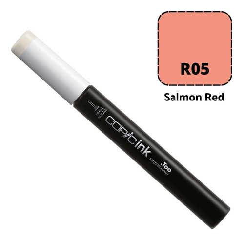 Refil Copic Ink Para Sketch Ciao Classic Ou Wide Cores R 1un Cor R05 salmon red