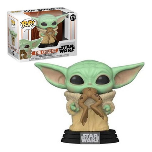 Funko Pop! Sw The Mandalorian - Baby Yoda Con Rana #379