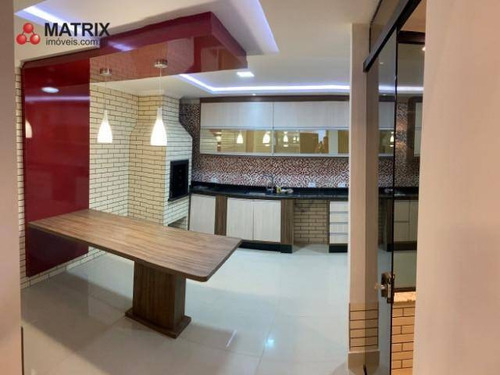 Maravilhoso Sobrado Com 3 Dormitórios À Venda, 360 M² Por R$ 800.000 - Sítio Cercado - Curitiba/pr - So2462