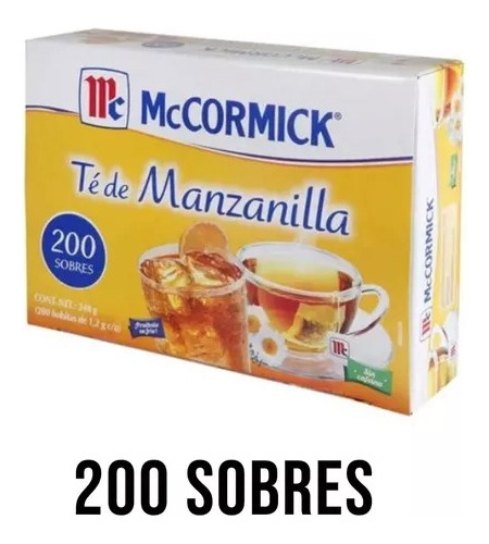 Mccormick Té De Manzanilla, 200 Sobres
