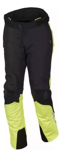 Pantalon Macna Iron  Negro/amarillo Para Motociclista