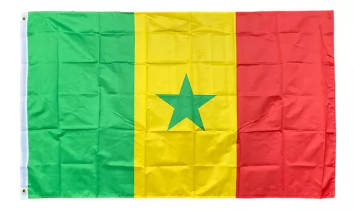 Bandeira Oficial Senegal Flag 150x90 Cm Manifestação Eventos