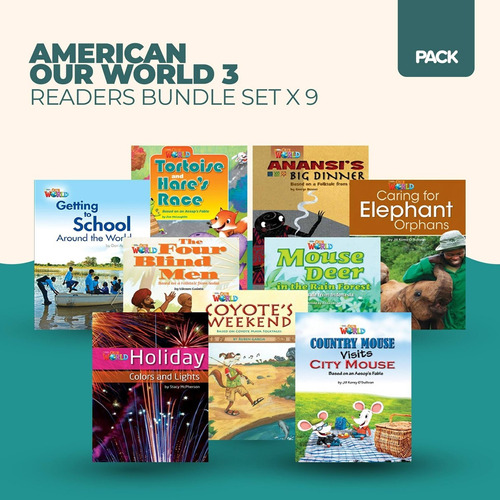 American Our World 3 - Readers Bundle Set X 9