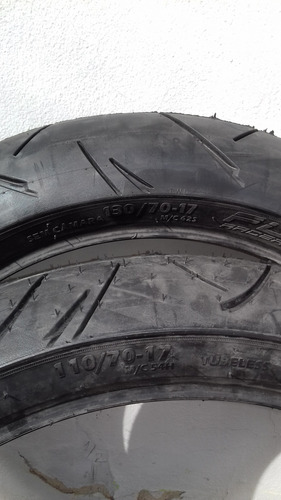 Par Pneus 100/80-17 + 130/70-17 Fazer Cbx Twister Cinborg