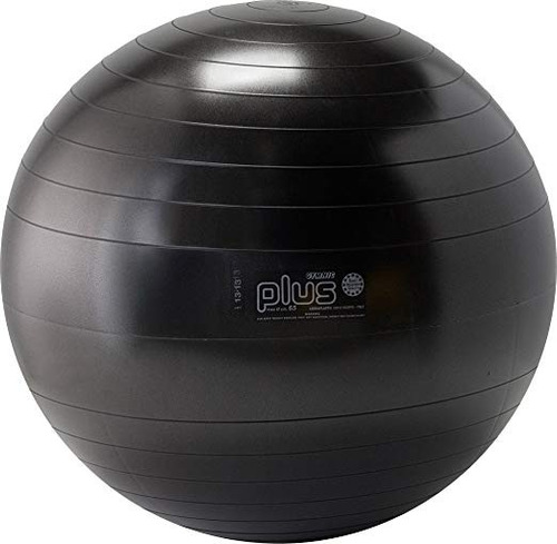 Gymnic Plus Burst Resistente A La Bola Del Ejercicio, Negro 