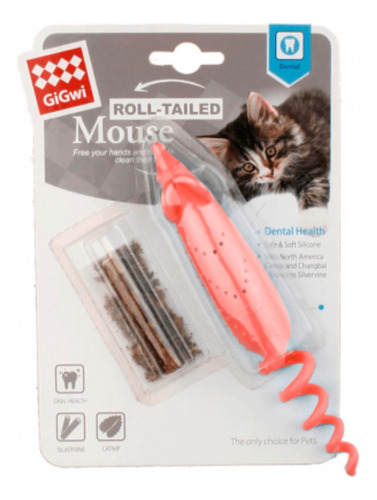 Gigwi Roll-tailed Mouse Rojo