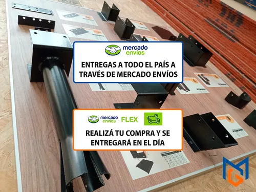 Base Atornillable 4x4 Metal Tiradores Madera