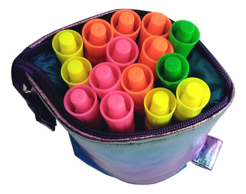 Estuche Tela Jocar Cartuchera Arcoiris