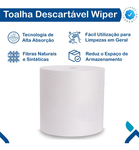 Pano Para Limpeza Inoven Wiper Hospitalar Leito Pano 450 U