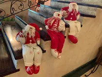 Comprar Adornos De Navidad Set De 3 Muñecos Santa