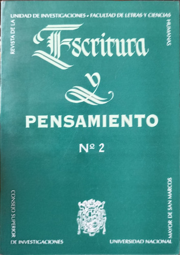 Escritura Y Pensamiento -fac. Letras Unmsm 